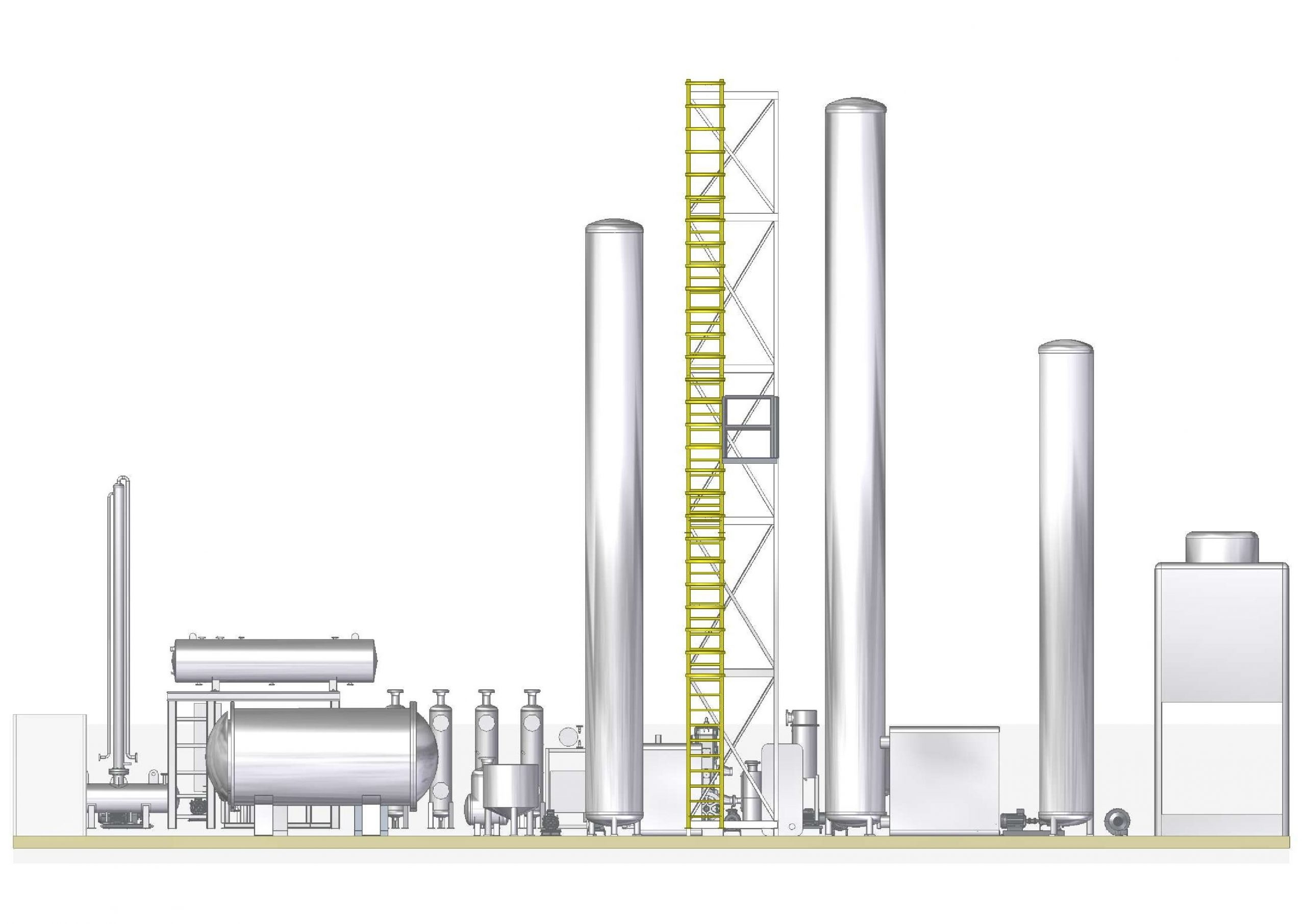 CO2 Recovery Plant Back View