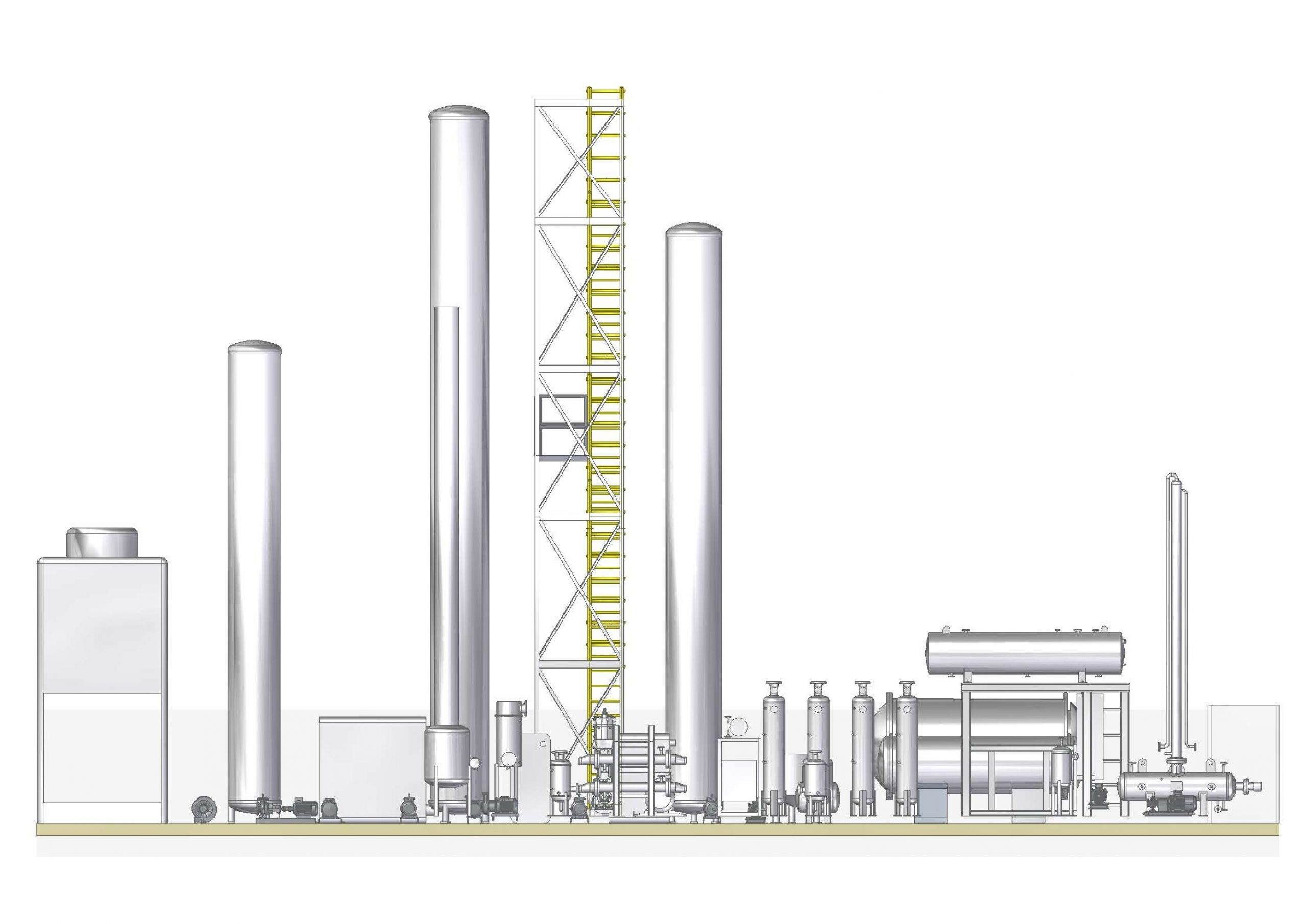 CO2 Recovery Plant Front View