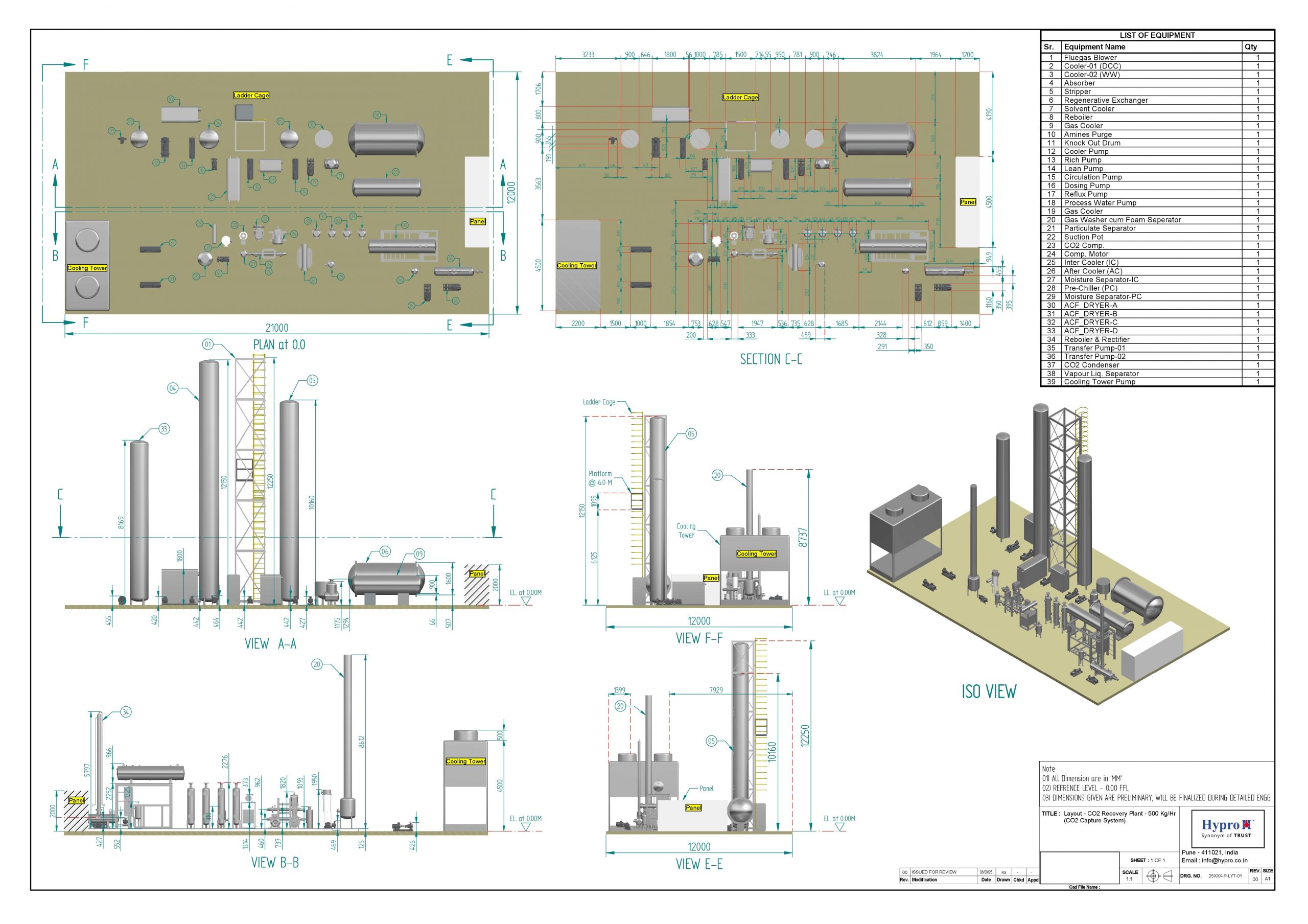 Proposal - Co2 Capture Plant 500 Kg_hr