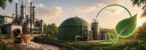 Biogas production from Distillery