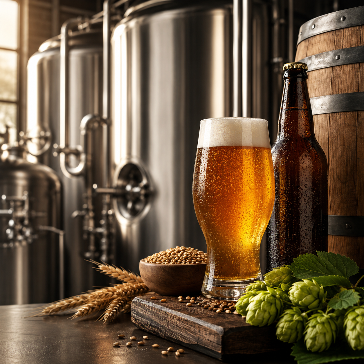 Craft brewery beer making