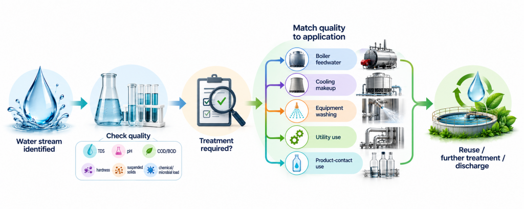 water reuse management in distillery
